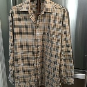 Men's Burberry Nova Check Shirt Size 17L
